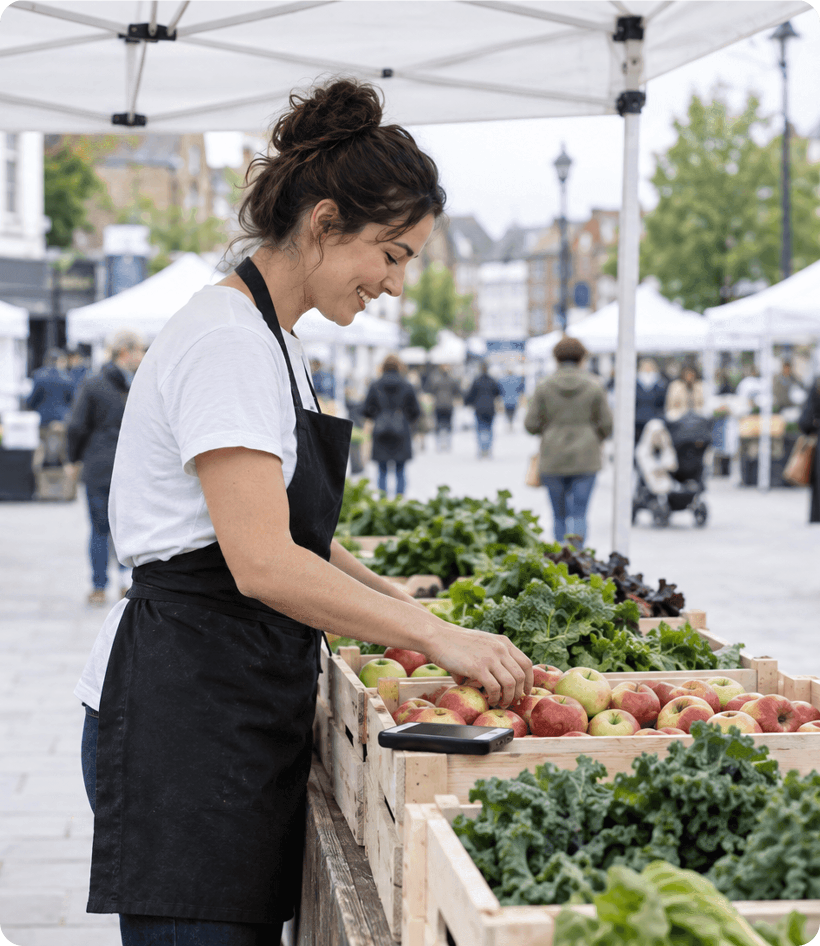 Market, pop up, and mobile traders
