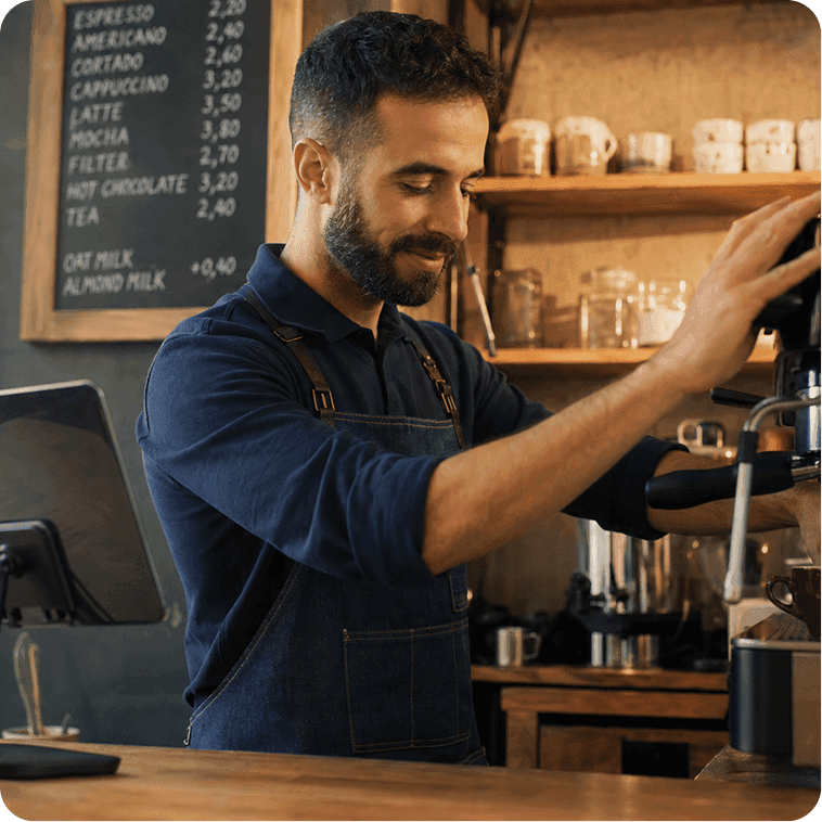 Coffee shops. Beat the queue.